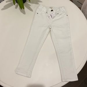 Crewcuts girls white stretchy jeans